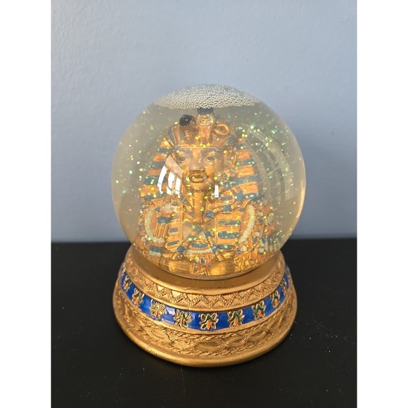 Other - 4.5 Inch Cold Cast Resin Egyptian Pharaoh King Tut Water Snow Globe